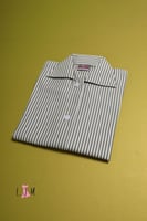 بلوزه زيتي مقلم لجميع المراحل