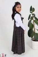 مريول روضه مربعات مقلم كحلي على عودي 0103