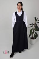 شيال مريول كحلي شيال حزام مطاط من الجانبين بدون ال...