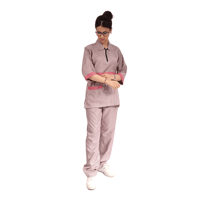 زي عاملات منزلية كويتي سادة مع تطعيم ابيض