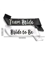 مجموعه اوشحه مكونه من 7 قطع باللون الاسود و الفضي