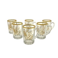 بيالة تركي مذهب نقشة وردة