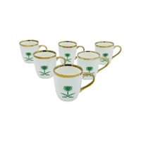 كوب سيراميك سيفين و نخلة اخضر