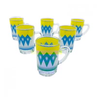 بيالة نقش غضار ازرق