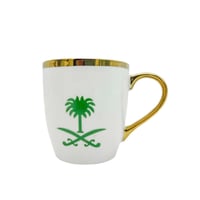 كوب سيراميك سيفين و نخلة اخضر