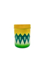 علب سكر و شاي نقش غضار اخضر