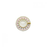 كوب الطيبين سيراميك احمر اخضر بصحن