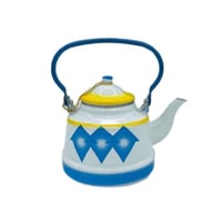 ابريق غضار ازرق مع مشخال