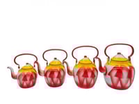 ابريق غضار احمر سلوفيني احمر