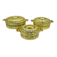 حافظة مطرز ذهبي ( طقم صغير )