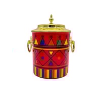 علب سكر وشاي عسيري احمر