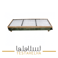 دولاب عزبة 4 ارفف متنقل ( 2 متر بني)