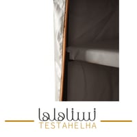 دولاب عزبة 3 ارفف متنقل (2 متر رصاصي)