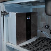 جهاز تحليه مياه منزلي مغلق مع برادة بيورينا الفاخر...