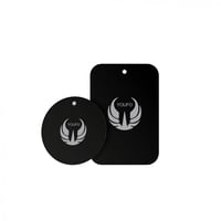 يوفو | قطعة مغناطيس خلف الجوال للسيارة حديد + جلد