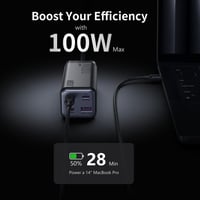 منصة شحن JODA Voltar بقوة 100 واط بثلاث منافذ تايب...