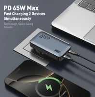 JODA | شاحن جداري 65 واط VoltPod نحيف