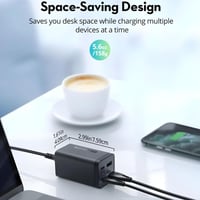 راف باور | منصة شحن 4 منافذ بقوة 65 واط