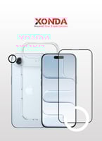 بكج حماية 3 في 1 أيفون 17 اير شفاف (كفر , حماية شا...