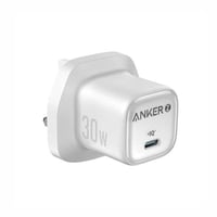 انكر | شاحن جداري بقوة 30 واط بمنفذ تايب سي - ابيض