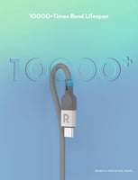 راف باور | سلك تايب سي تايب سي 1 متر قماش مغناطيسي...