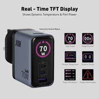 JODA | شاحن جداري + كيبل 70 واط Voltlux