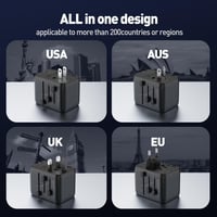 جودا | شاحن جداري دولي متعدد المداخل 20 واط بمنفذي...