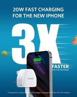 انكر | نانو باور بورت شاحن جداري بقوة 20 واط بمنفذ...