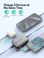 راف باور | بطارية متنقلة بسعة 10 الف ملي امبير مع...