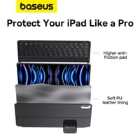 بيسوس - كيبورد وحافظه مفاتيح 11 إنش متوافق مع ايبا...