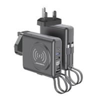 شاحن جداري 5 في 1 من جيبل مع باور بانك لاسلكي 1000...