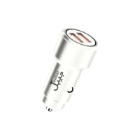 شاحن سيارة سريع جيبل 30 واط بمنفذين USB - شحن سريع...