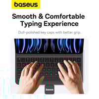 بيسوس - كيبورد وحافظه مفاتيح 11 إنش متوافق مع ايبا...