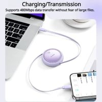 بيسوس - كيبل تايب سي الطرفين بقوة 100 واط متعدد ال...