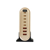 محطة شحن جيبيل فولتون GaN بقوة 600 واط: 8 منافذ PD...