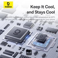 بيسوس - قاعدة تبريد وشحن لاسلكي للجوال بيسوس ماج ب...