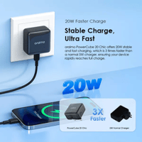 اورايمو -شاحن جداري مع كيبل تايب سي بقوه 20 واط