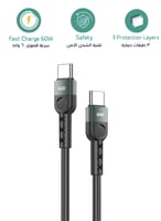 افو - كيبل تايب سي تايب سي بقوه 60W للشحن السريع