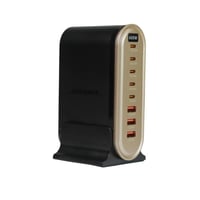 محطة شحن جيبيل فولتون GaN بقوة 600 واط: 8 منافذ PD...