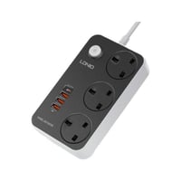 لدنيو - توصيلة كهربائيه 3 مقابس ومنفذ pd و 3 منافذ...