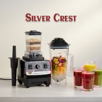 خلاط ومحضر طعام سيلفر كريست كهربائي شديد التحمل بق...