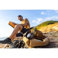 سليولرلاين -سماعة رأس SunBeat اسود 40 ساعة تشغيل ت...