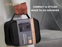 محطة طوارئ متكاملة للسيارة باور بانك وضاغط هواء JE...