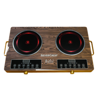 موقد كهربائي سيلفر كريست مزدوج بالأشعة تحت الحمراء...