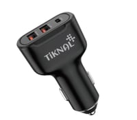 شاحن سيارة تيكنال 30 واط بمنفذين USB-C للشحن السري...