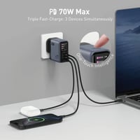 جودا - شاحن جداري JODA VoltLux بقوة 70 واط بمنفذين...