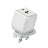 DENX - شاحن منزلي سريع المنافذ: USB + Type-C م/DX2...