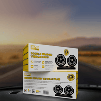 DENX - مروحة سيارة دبل بقوة 12V م/DX2567 ماركة دين...