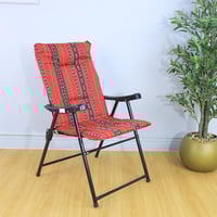 كرسي رحلات قابل للطي سدو اصلي مريح وفاخر لون احمر...