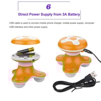 جهاز مساج مع بطارية مدمجة قابلة للشحن